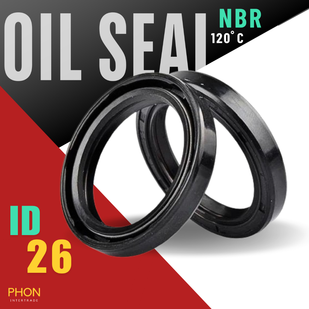 ออยซีล Oil seal TC 26*43*8/ 26*44*7/ 26*45*10/ 26*45*6/ 26*45*7/ 26*46*10/ 26*46*8/ 26*47*10/ 26*47*