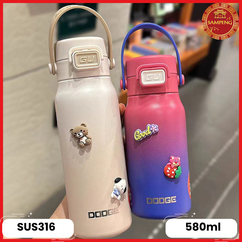 DODGE กระบอกน้ำ กระบอกน้ำสแตนเลส316 กระบอกน้ำเย็น กระบอกน้ำพกพา กระบอกน้ำร้อน แก้วเก็บความเย็น DB-23