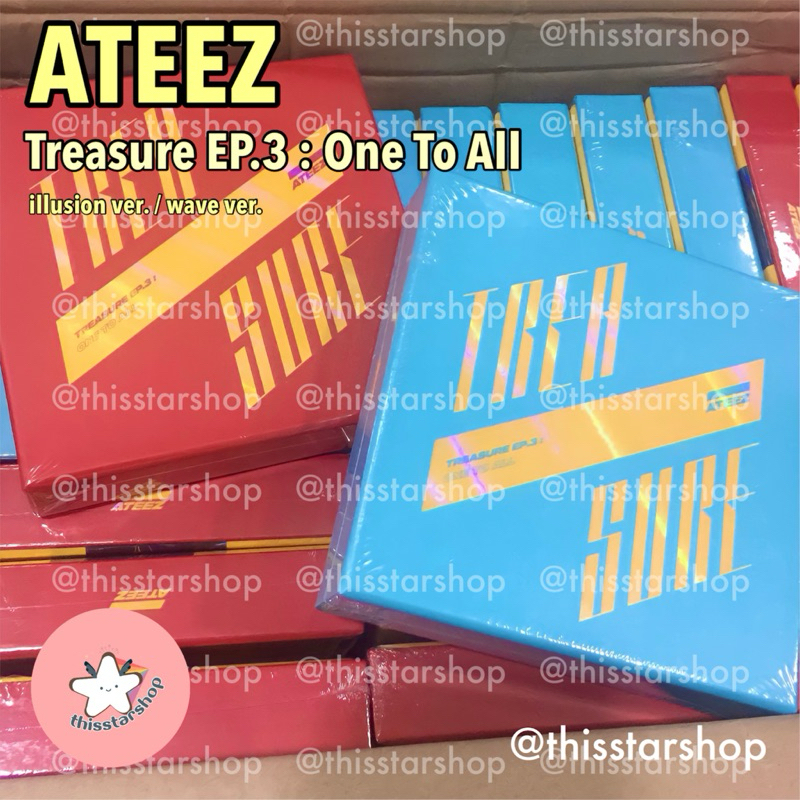 💚พร้อมส่ง ATEEZ อัลบั้ม Treasure EP.3 : One To All (Wave Ver. / Illusion Ver.)