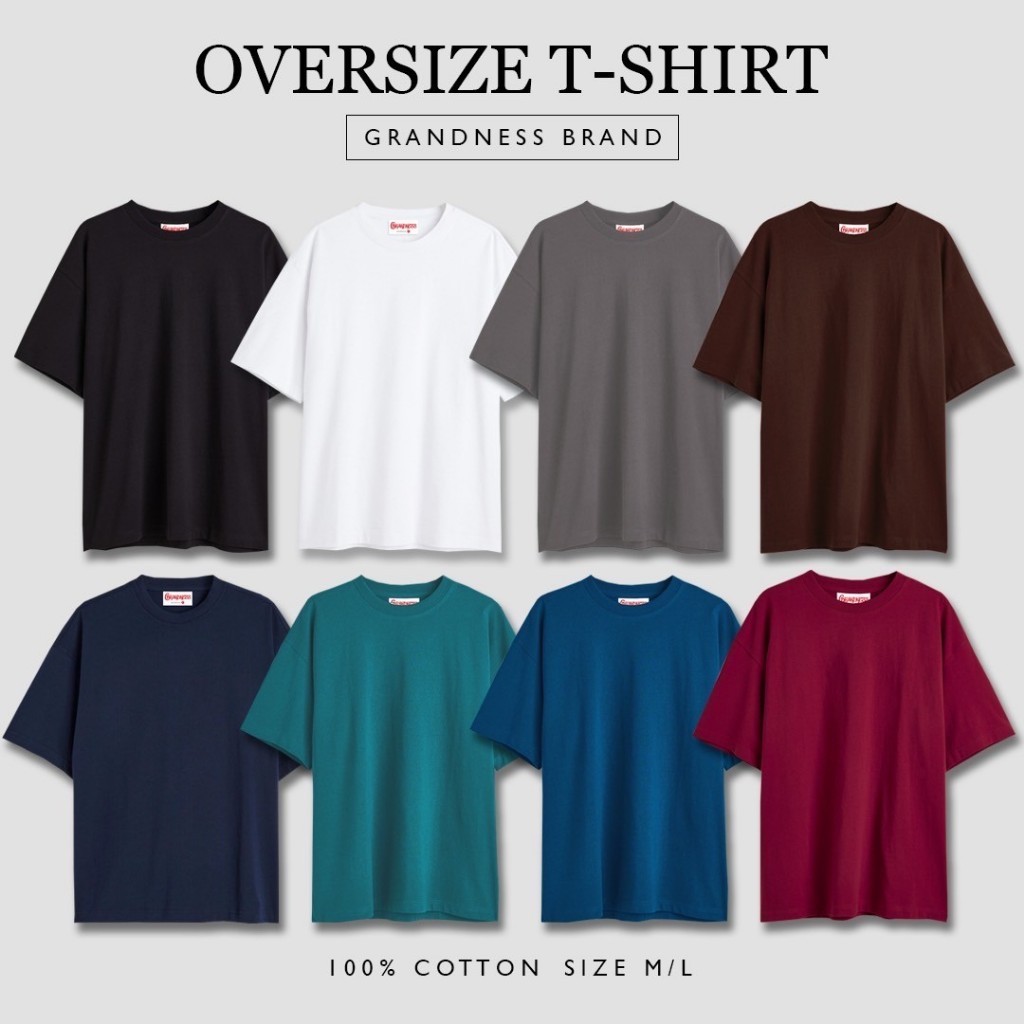 Grandness เสื้อยืด Oversize ลายกราฟิก รุ่น OV219