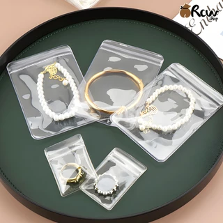 ถุงซิปเนื้อ PVC สำหรับใส่เครื่องประดับ จิวเวอรี่ (แพ็ค 50 ใบ)