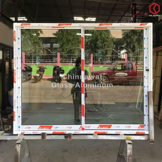 🏡150x120หน้าต่างบานเลื่อนอลูมิเนียม แบ่ง2ช่อง🏡พร้อมส่ง🚚ค่าส่งถูก