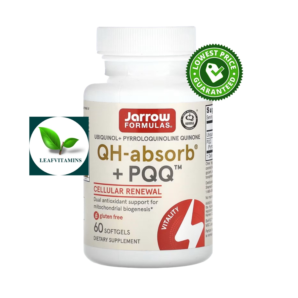 Jarrow Formulas, Ubiquinol, QH-Absorb + PQQ / 60 Softgels