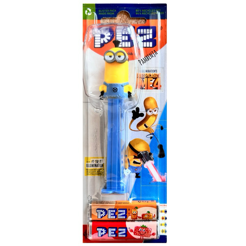 PEZ เพซ ลูกอมรสผลไม้ พร้อมแท่งการ์ตูนหัวโต ลาย MINIONS New🎉 - รูปที่ 2
