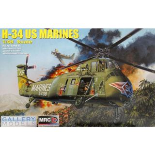 พลาสติก โมเดล ประกอบ TRUMPETER สเกล 1/48 H-34 US Marines (02…