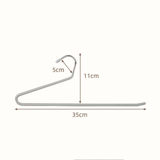 Naju ไม้แขวนกางเกง ไม้แขวนแนวนอน pants hanger ประหยัดพื้นที่ แขวนผ้า/กางเกง/ผ้าขนหนู 5 ชิ้น