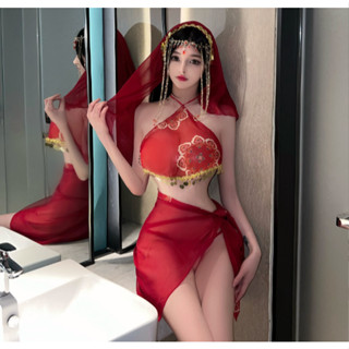 👗พร้อมส่งจากไทย‼️คอสเพลย์ 🎎 ชุดผ้าชีฟองเซ็กซี่ ชุดกี่เพ้า ชุ…