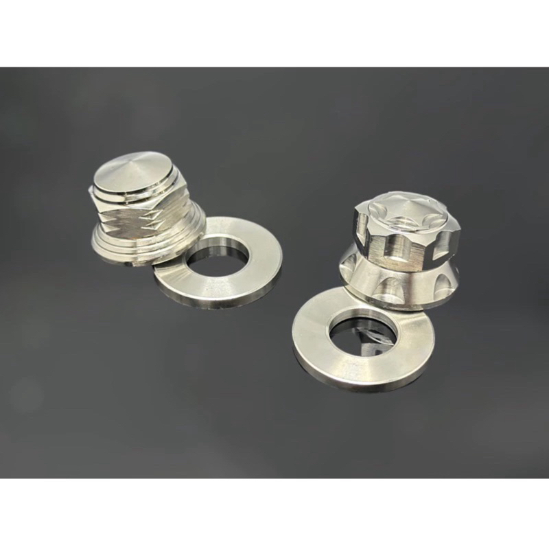 ราคาแบบชุดกับแบบแยกชิ้น แหวนรอง+น็อตล้อMio จี้ลาย / Click /มีโอ สแตนเลส แหวนรองไซส์ 3.5x34x17 cm สินค้าเป็นสแตนเลส