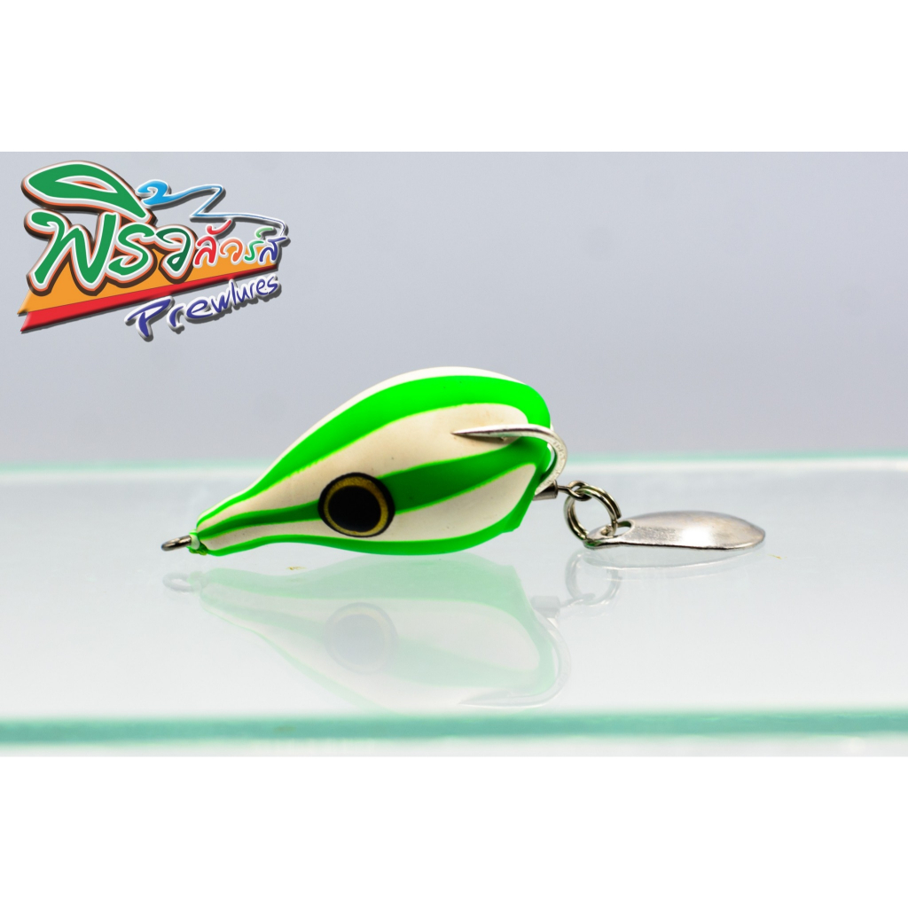 กบยางเจ๋งเจ๊าะแจ๊ะ ลายแมงมุม ลายหยดน้ำ ราคาพิเศษ ขนาดเบ็ด 4.0cm[ใหญ่]