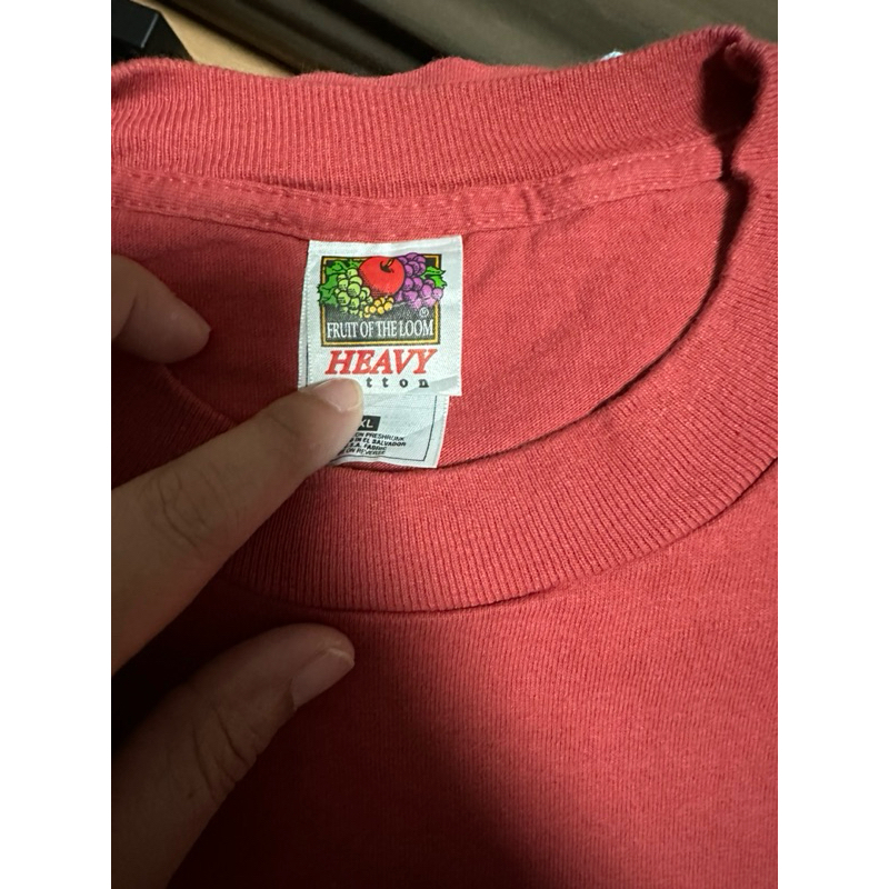 #Fruit of The Loom...วินเทจเสื้อยืดกระเป๋าหน้า ผ้า100 งานอเมริกา