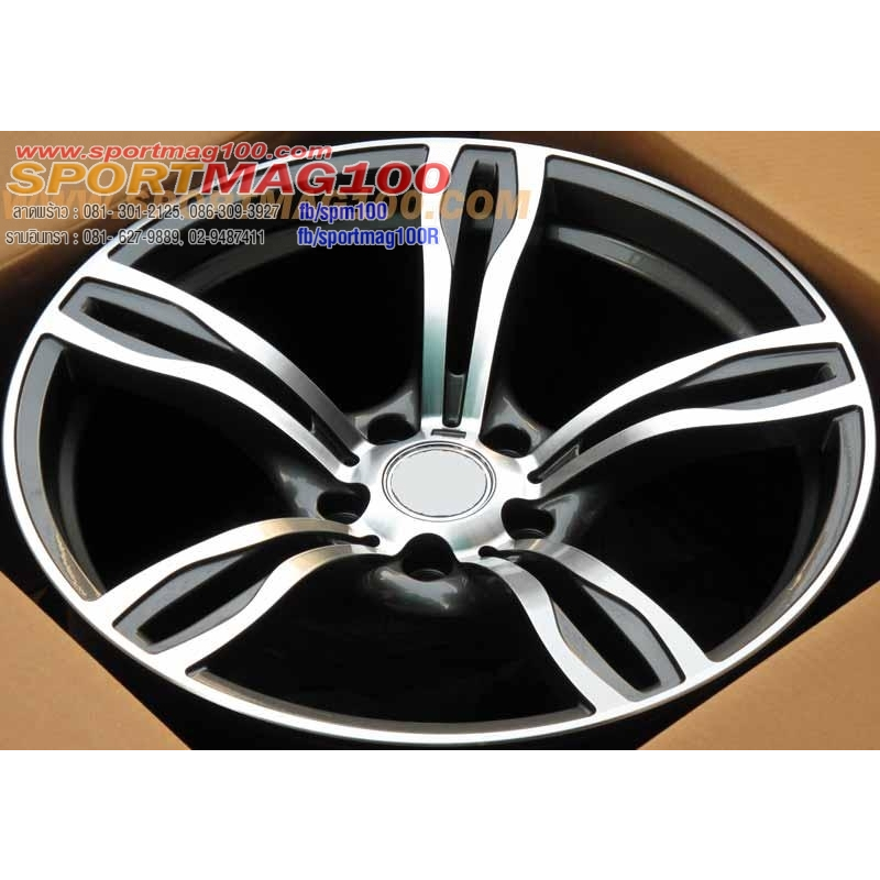ล้อแม็กซ์ BMW M6 สีกันเมทาลิกหน้าเงา F8.5 R9.5-19นิ้ว 5รู120  ET35 [10179]