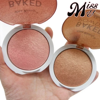 Kiss Beauty Glow Highlighter Baked Powder ไฮไลท์เนื้อคุ้กกี้ เนียนนุ่ม กระจายแสง ผิวโกลว์เข้ากับทุกเฉดสี