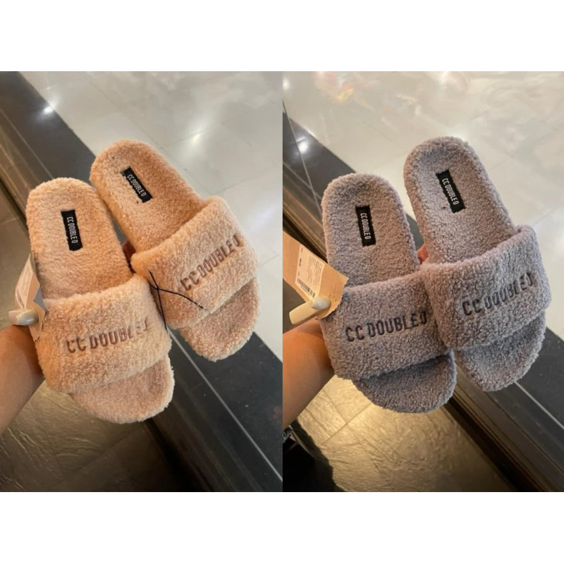 รองเท้าแตะผู้หญิง CC-OO💯 ขนนุ่ม น่ารัก [ของแท้จากช็อป]