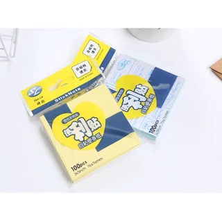 กระดาษโน๊ต กระดาษโน๊ตกาวในตัว เมโม่ ฉลาก ตกแต่ง diy สมุด อุปกรณ์สํานักงาน Sticky Note