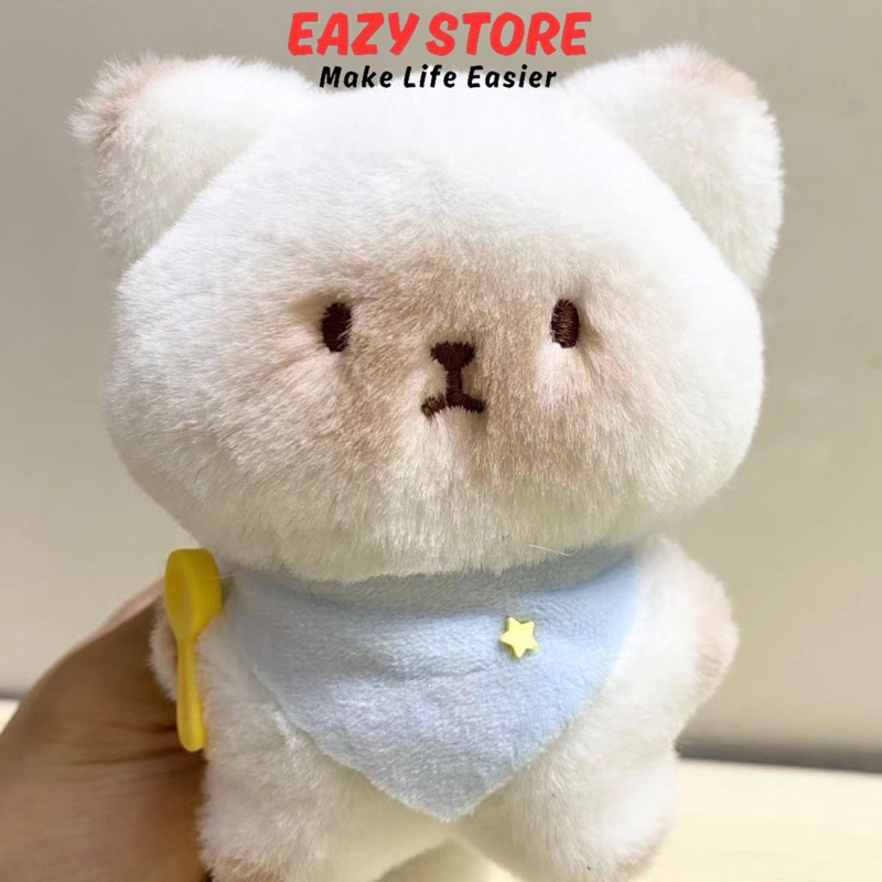 ตุ๊กตาพวงกุญแจ EAZY Kitten Sheriff นายอำเภอแมว หน้ากลม หางฟู ขนนุ่มลื่น ตัวปุ๊กลุ๊ก รุ่นปี2026