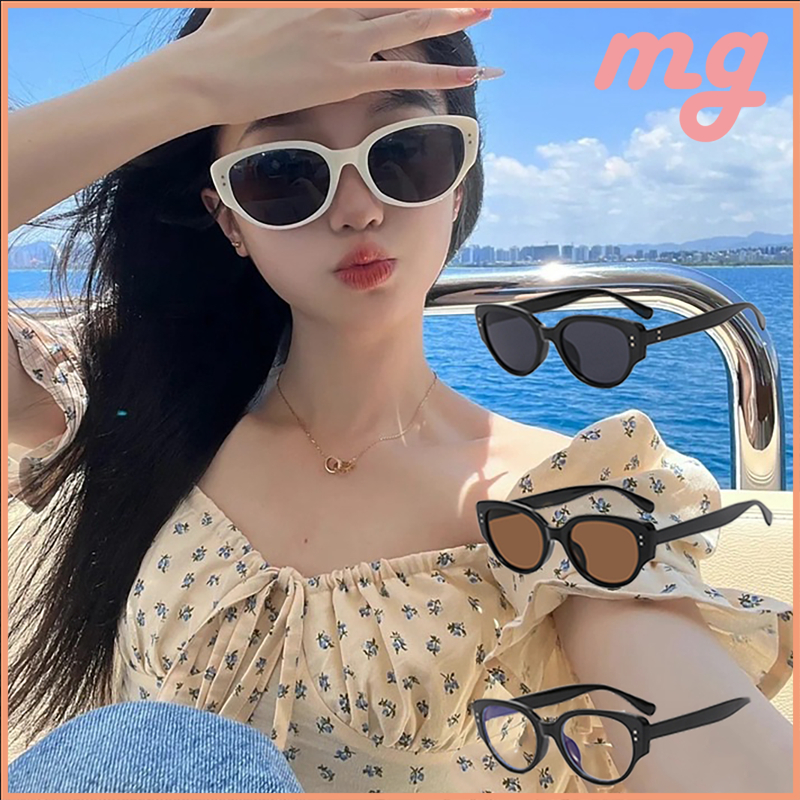 (จัดส่งรวดเร็ว) แว่นกันแดดผู้หญิงทรงแคทอายคนดังอินเทอร์เน็ตป้องกันรังสียูวีแฟชั่นย้อนยุคสไตล์สตรีทแว่นตาสายตาสั้น