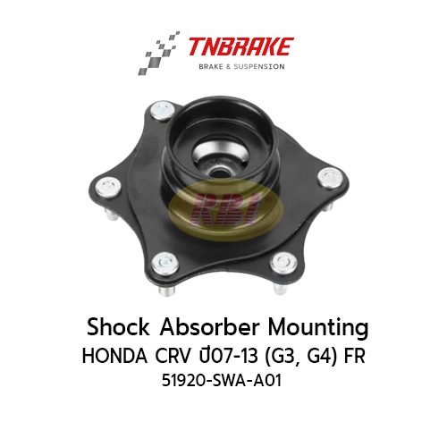 RBI เบ้าโช๊คอัพหน้า ยางเบ้าโช๊ค HONDA CRV ปี07-13 (G3, G4) FR LH RH /51920-SWA-A01
