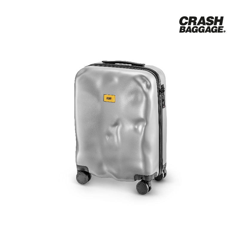 CRASH BAGGAGE กระเป๋าเดินทาง รุ่น ICON สีเงิน ขนาด 21.6"