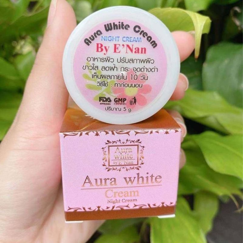Aura white cream byE'Nan ออร่า ไวท์ครีมบาย eแนน ไนท์ครีม
