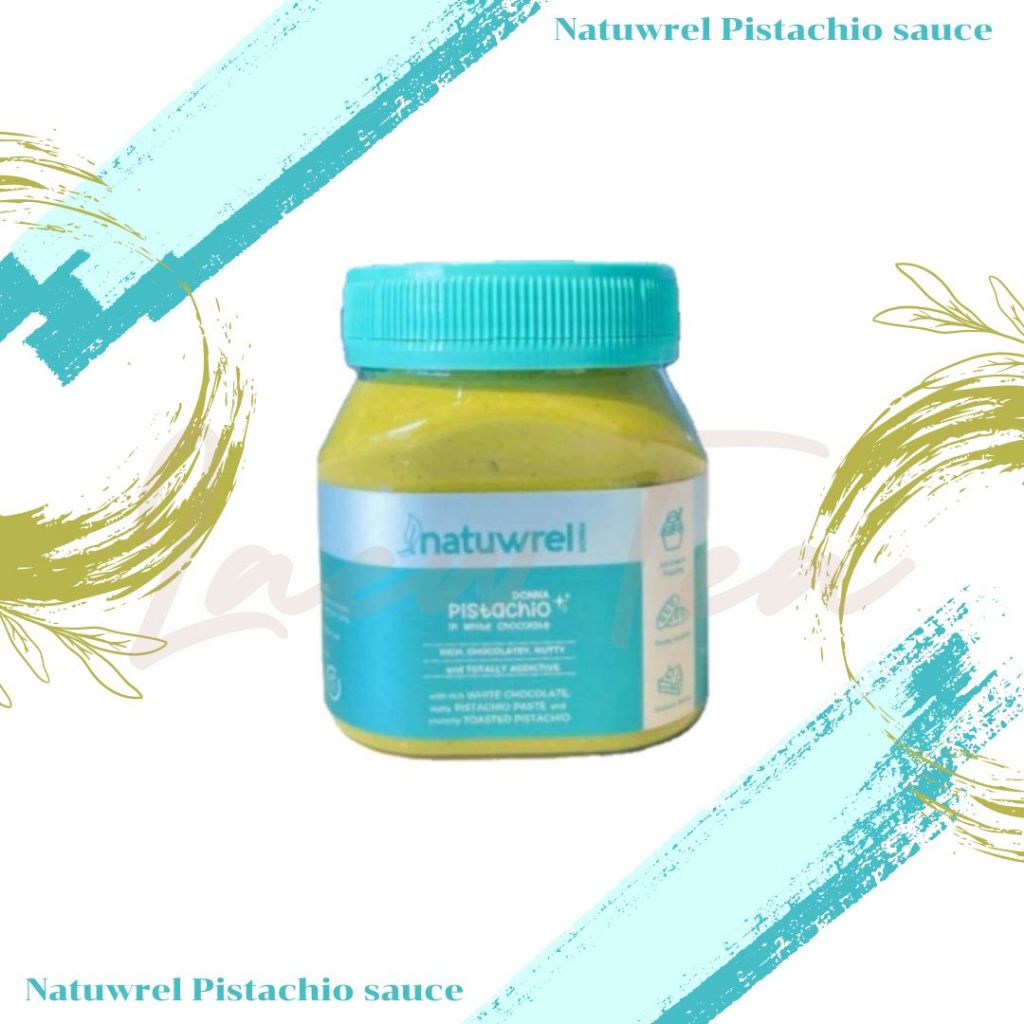 Natuwrel Donna Pistachio Sauce แยมถั่วพิสตาชิโอผสมไวท์ช็อคโกแลต 200g จากมาเลเซีย(อยู่ได้ 3 เดือนนับจ