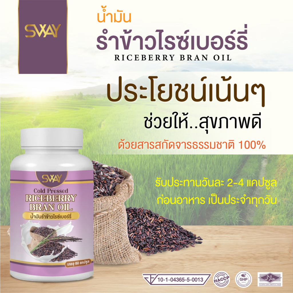 น้ำมันรำข้าว ไรซ์เบอร์รี่สกัดเย็น (Rice Bran Oil) เม็ดซอฟเจล ส่งตรงจากโรงงาน - รูปที่ 2