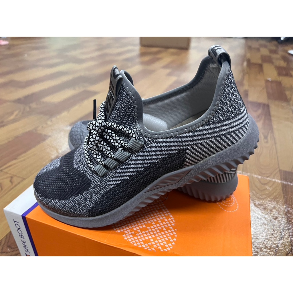 P64 รองเท้าเซฟตี้ รองเท้าหัวเหล็ก พื้นเหล็ก สวย คุณภาพสูง ราคากันเอง safety shoes