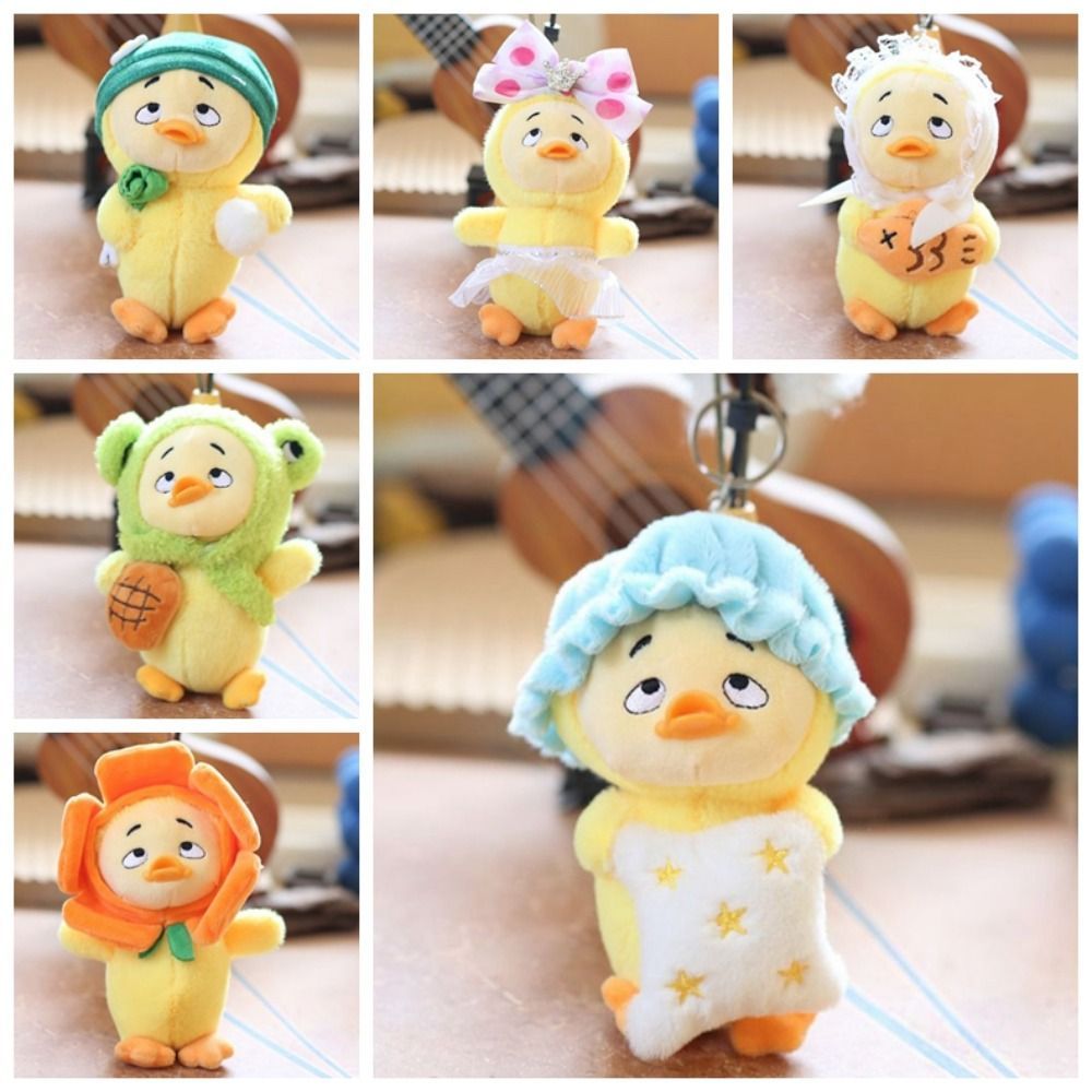 🔥พร้อมส่ง🔥Upsetduck งานน่ารำคาญมาก พวงกุญแจตุ๊กตาเป็ดที่น่ารำคาญ พวงกุญแจตุ๊กตาเป็ดน้อยสีเหลือง