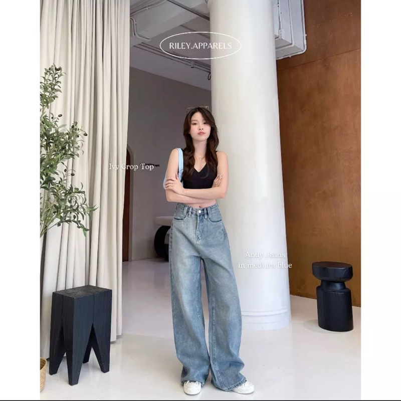Riley apparels/ Riley apparels ส่งต่อ/ กางเกงยีนส์ Andy jeans (M)