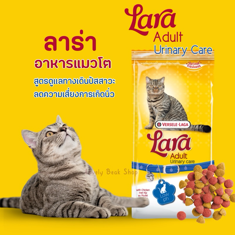 Lara Urinary Care อาหารแมว ลาร่า สูตรดูแลระบบทางเดินปัสสาวะ ลดปัญหาการเกิดนิ่ว