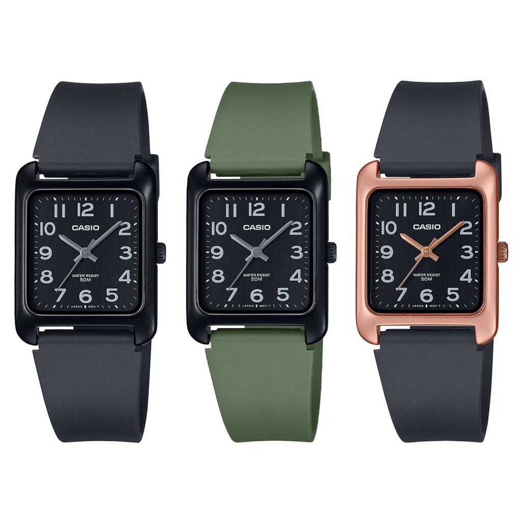 Casio Standard นาฬิกาข้อมือผู้ชาย สายเรซิ่น รุ่น MTP-B175 (MTP-B175-1B,MTP-B175-3B,MTP-B175-5B)