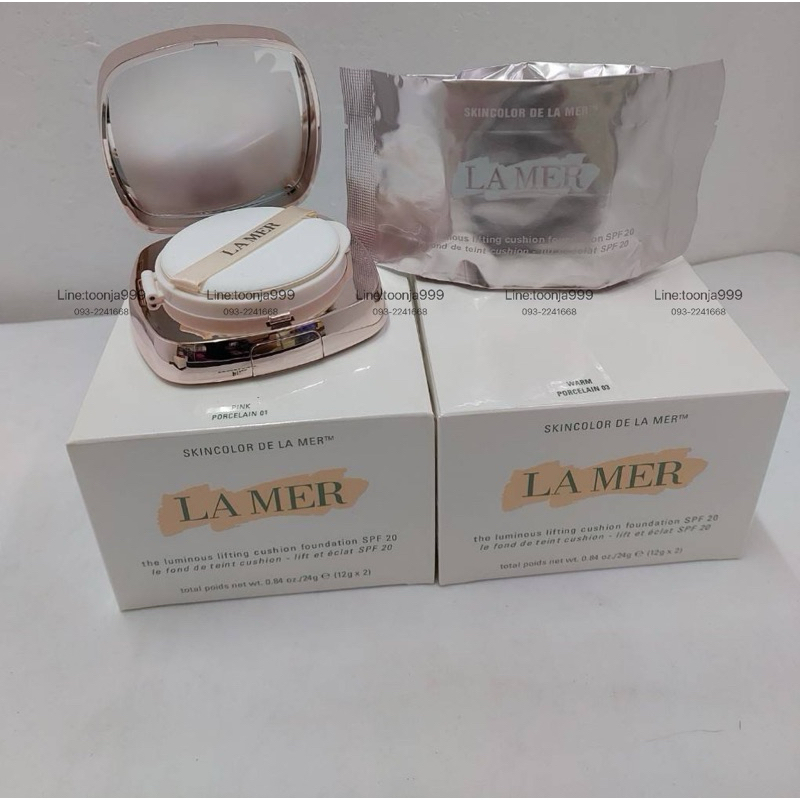 LA MER The Luminous Lifting Cushion Foundation SPF 20 ตลับกระจกมีรีฟิว 12g.x2 พร้อมส่ง 01/03 *กล่องซีล*