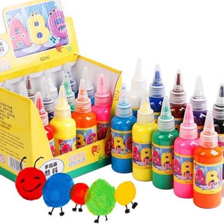 สีน้ำล้างออกได้ สีน้ำ สีน้ำปลอดภัย สีน้ำเข้มข้น 12 สี ปลอดสา…