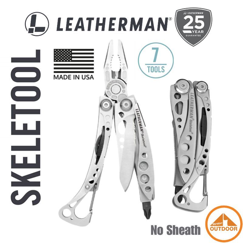 Leatherman SKELETOOL | Multi Tool Stainless | 7 Tools #No Sheath ไม่แถมซอง