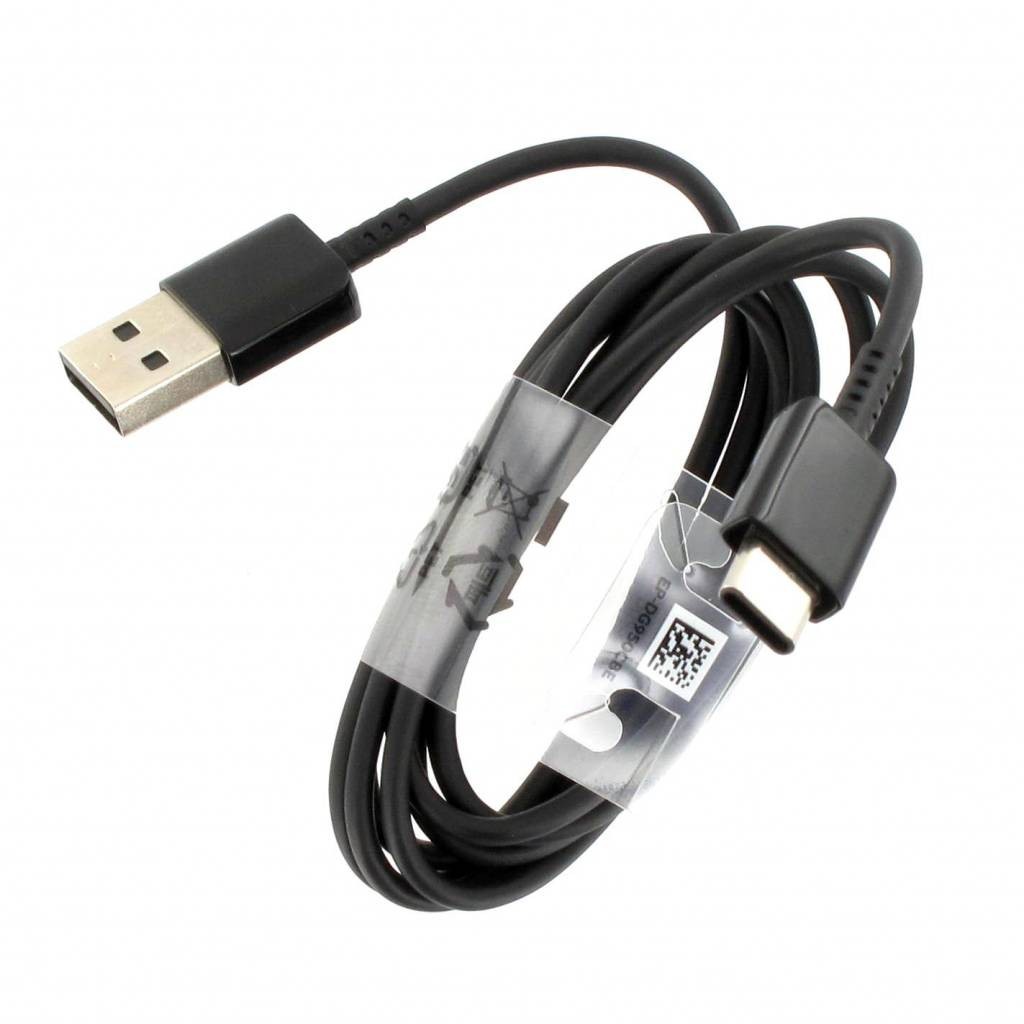 SAMSUNG อะไหล่แท้ สายชาร์จแบตแท้ซัมซุง Type C ใช้ได้หลายรุ่น GH39-01949A DATA LINK CABLE-WW(BLACK);