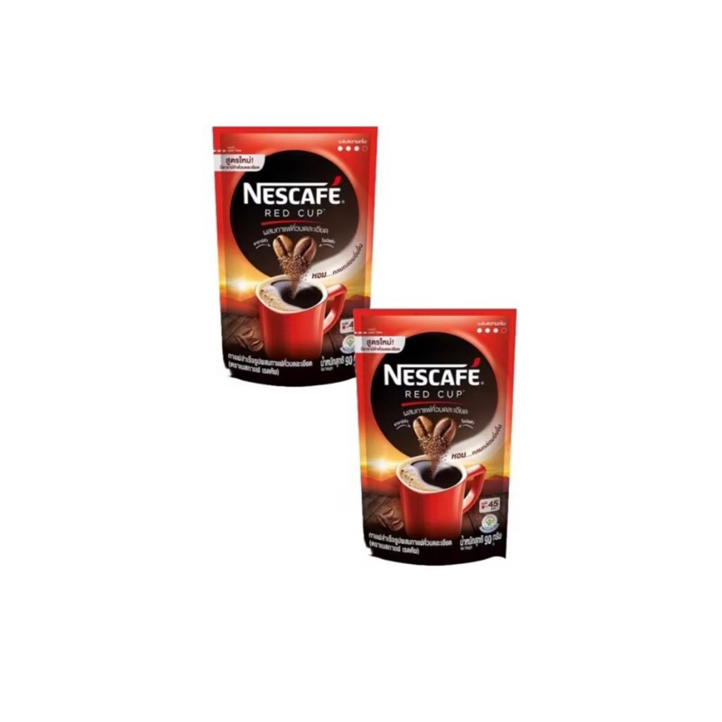 ❤️[99฿+ส่งฟรี!!] ❤️เนสกาแฟ เรดคัพ ขนาด 90 ก. X 2 ถุง ของกินของใช้ กาแฟ