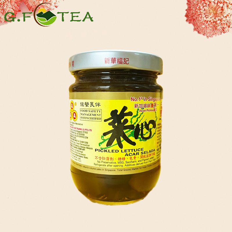 ก้านคะน้าดอง ตราAAA 菜心 พร้อมส่ง ทานกับข้าวต้ม กรอบ อร่อย รสชาติกลมกล่อม วันที่ผลิตสด - รูปที่ 3