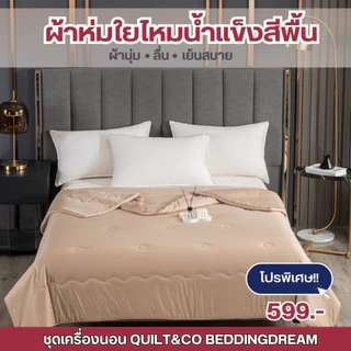 ผ้าห่มใยไหมน้ำแข็ง QUILT&CO BEDDINGDREAM งานคุณภาพ นุ่ม ลื่น เย็นสบาย กันไรฝุ่น ไม่ติดขนสัตว์