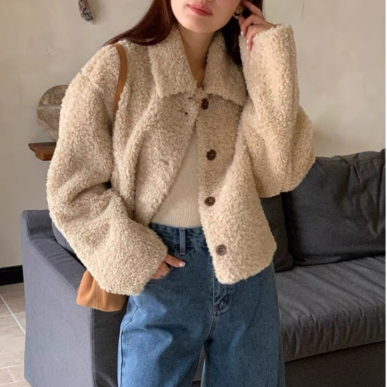 Daphne sweater เสื้อหนาวไหมพรมขนนุ่ม ทรงฟูน่ารัก TS1917