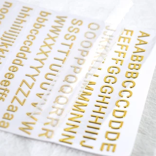 พร้อมส่ง!! สติ๊กเกอร์ตัวอักษรติดเล็บ ตกแต่งเรซิ่น ตกแต่งโทรศัพท์ small alphabet sticker (03ST014)