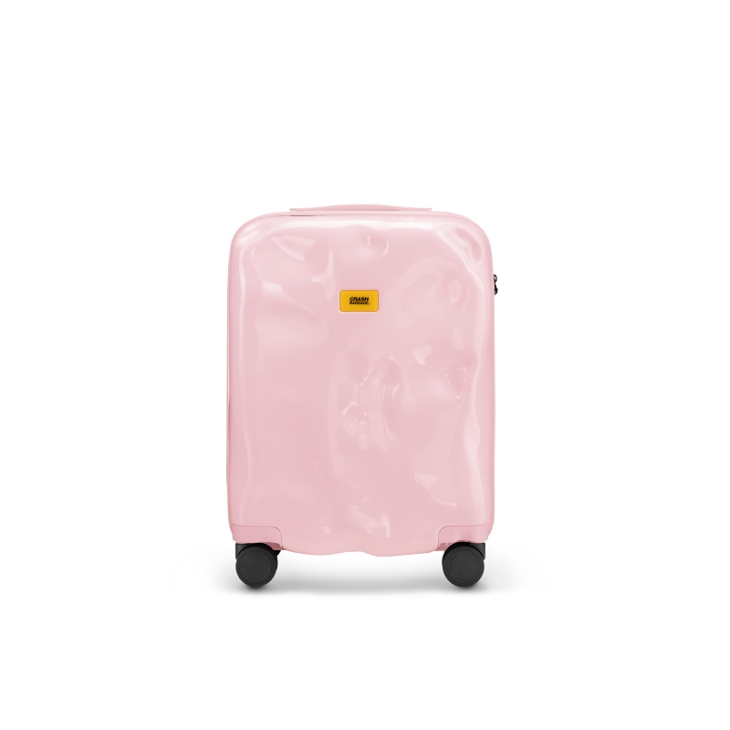 CRASH BAGGAGE กระเป๋าเดินทาง รุ่น TONE ON TONE สีชมพูพาสเทล ขนาด 21.6"