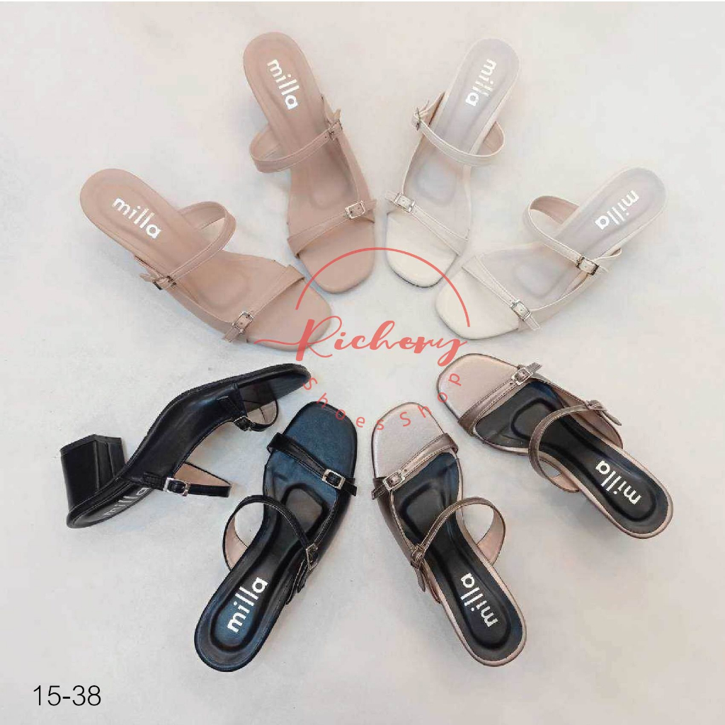 New!!!! งานพรีเมี่ยม รองเท้าส้นสูง 2 นิ้ว ใส่ทำงานหรือออกงาน พื้นรองเท้ามีที่รับเท้าใส่สบาย
