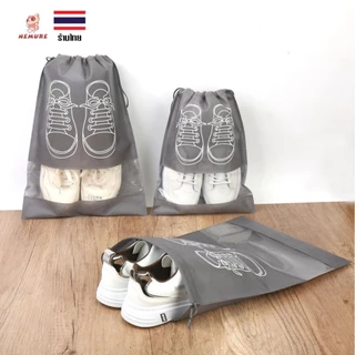 (W-206) ถุงผ้าใส่รองเท้า ถุงอเนกประสงค์ ป้องกันสิ่งสกปรก ระบายอากาศได้ดี มีเชือกผูก ใช้งานง่าย