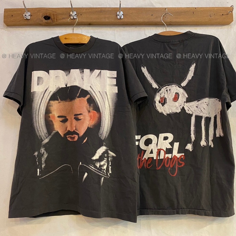 DRAKE For ALL the Dogs ป้าย Bootleg แท้ เสื้อวินเทจ เสื้อทัวร์ วงฮิปฮอป heavy vintage shirt