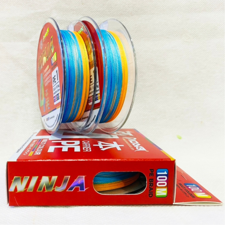 สายPE Pionere รุ่น NINJA X4 PE-1-4 ถัก8 เหนียวนุ่ม ราคาโดนใจ 100m.