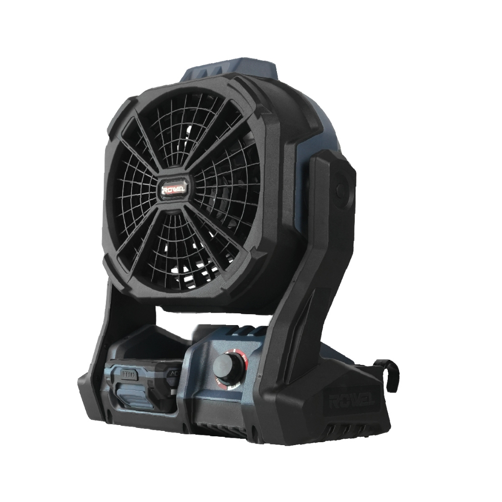 พัดลมไร้สาย พร้อมแบตเตอรี่ Rowel 20V 2.0Ah (ROWEL CORDLESS FAN รุ่น RW-DFA600) รับประกัน 1 ปี
