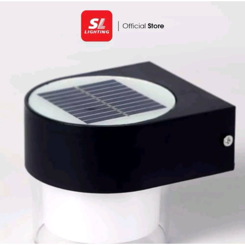 โคมติดผนังภายนอกโซล่าเซลล์รุ่นSLP-10-SOLARWALL-2W2CT-RPC