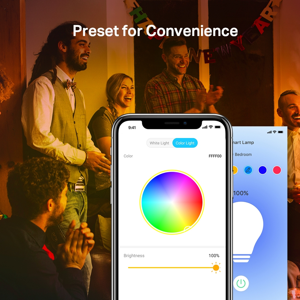 TP-Link Tapo L530E (pack 4) Smart Wi-Fi Light Bulb, Multicolor หลอดไฟ LED ให้ความสว่างถึง 806 lumens - รูปที่ 4