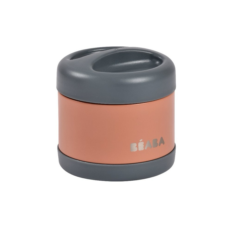 BEABA กระปุกเก็บอาหารสแตนเลส Stainless Steel Isothermal Portion 500 ml (Mineral / Terracotta)