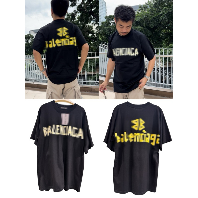 เสื้อยืดโอเวอร์ไซร์รุ่นBBเเต่งขาด