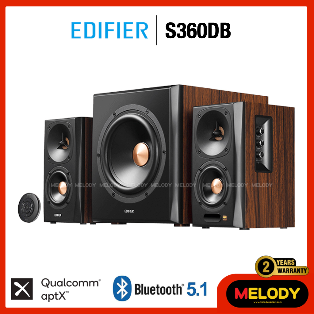 ลำโพง Edifier S360DB  ลำโพง 2.1ระดับ Hi-Res Audio  รับประกันศูนย์ Edifier 2 ปี